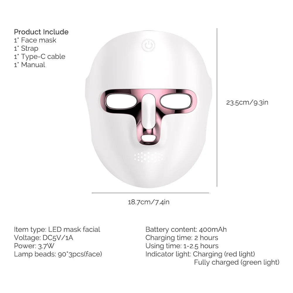 Lulupurest™ 7-Color LED Facial & Neck Mask