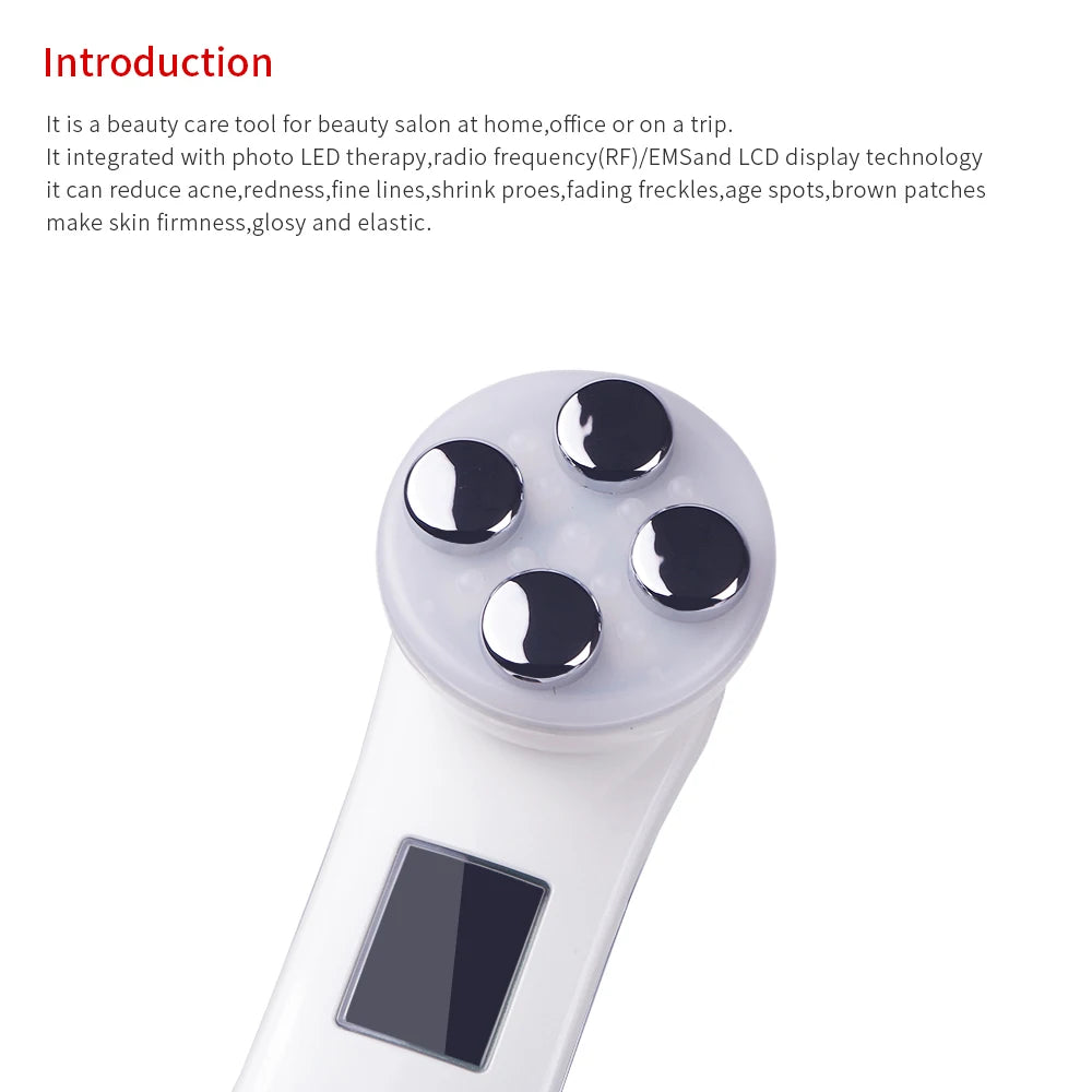 Lulupurest™ 5-in-1 RF EMS LED Photon Beauty Device