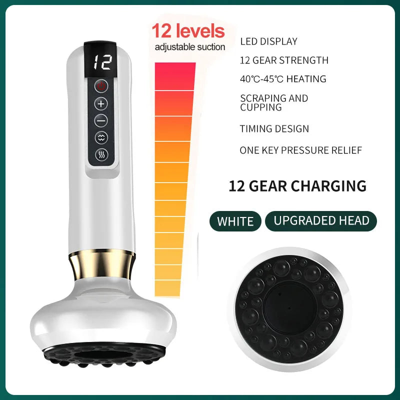 Lulupurest™ Electric Cupping & Gua Sha Massager (6/12 Gear)