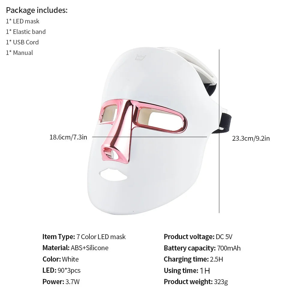 Lulupurest™ 7-Color LED Facial & Neck Mask