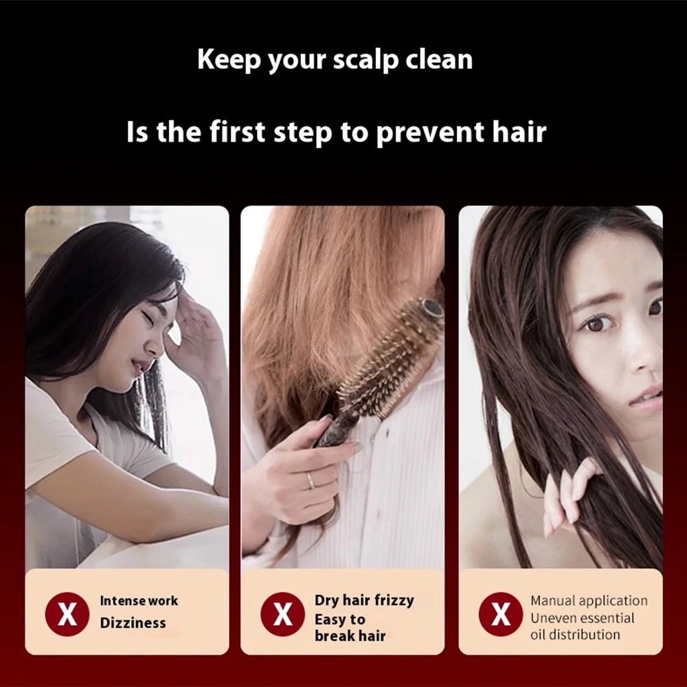 Lulupurest™ 3-in-1 Electric Scalp Massage Comb