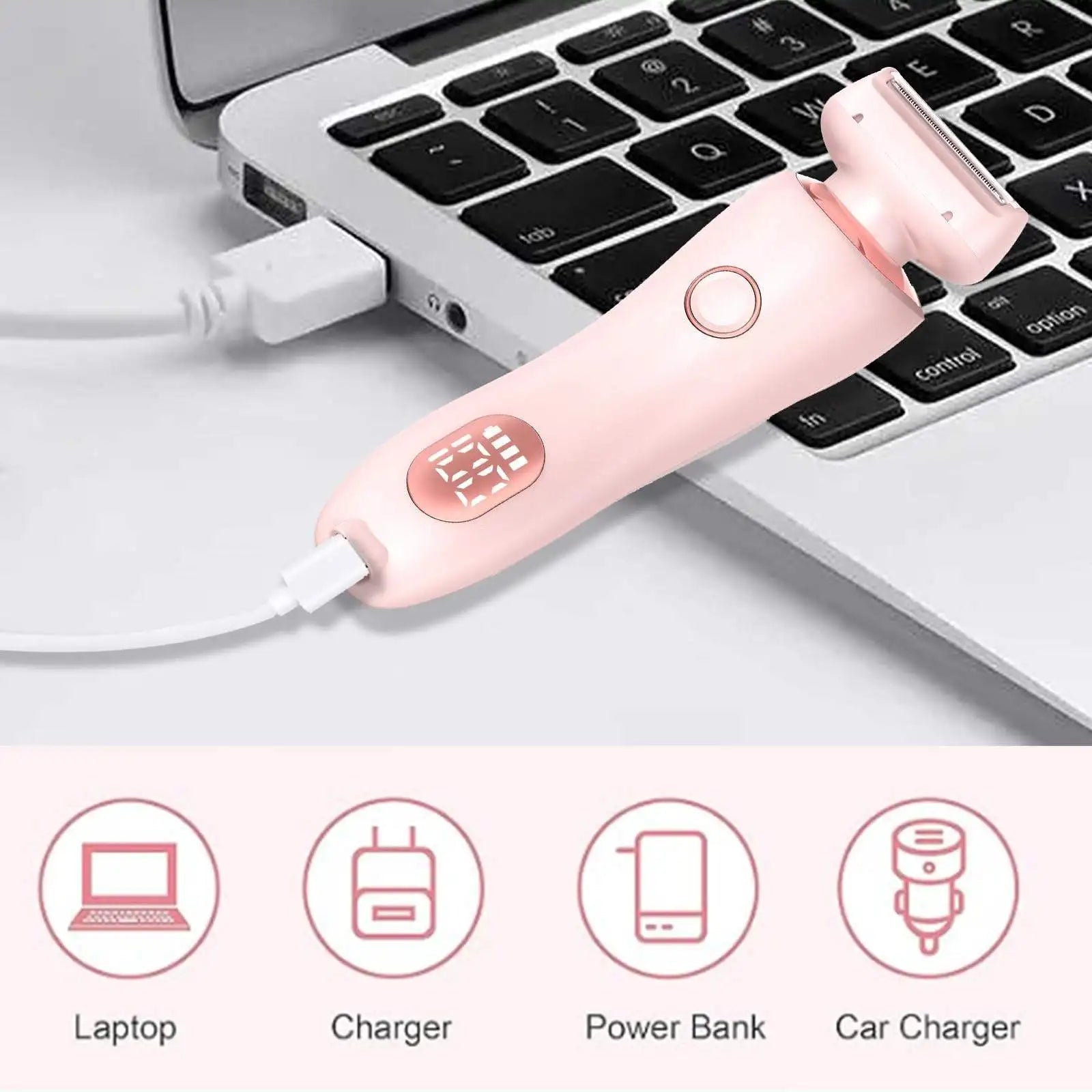 Lulupurest™ 2-in-1 Electric Razor & Bikini Trimmer for Women