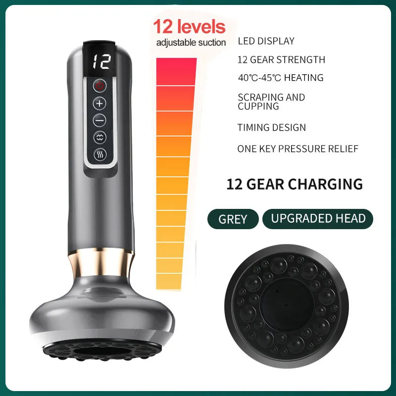 Lulupurest™ Electric Cupping & Gua Sha Massager (6/12 Gear)