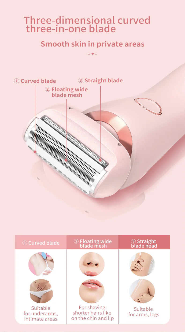 Lulupurest™ 2-in-1 Electric Razor & Bikini Trimmer for Women
