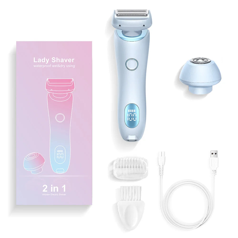 Lulupurest™ 2-in-1 Electric Razor & Bikini Trimmer for Women