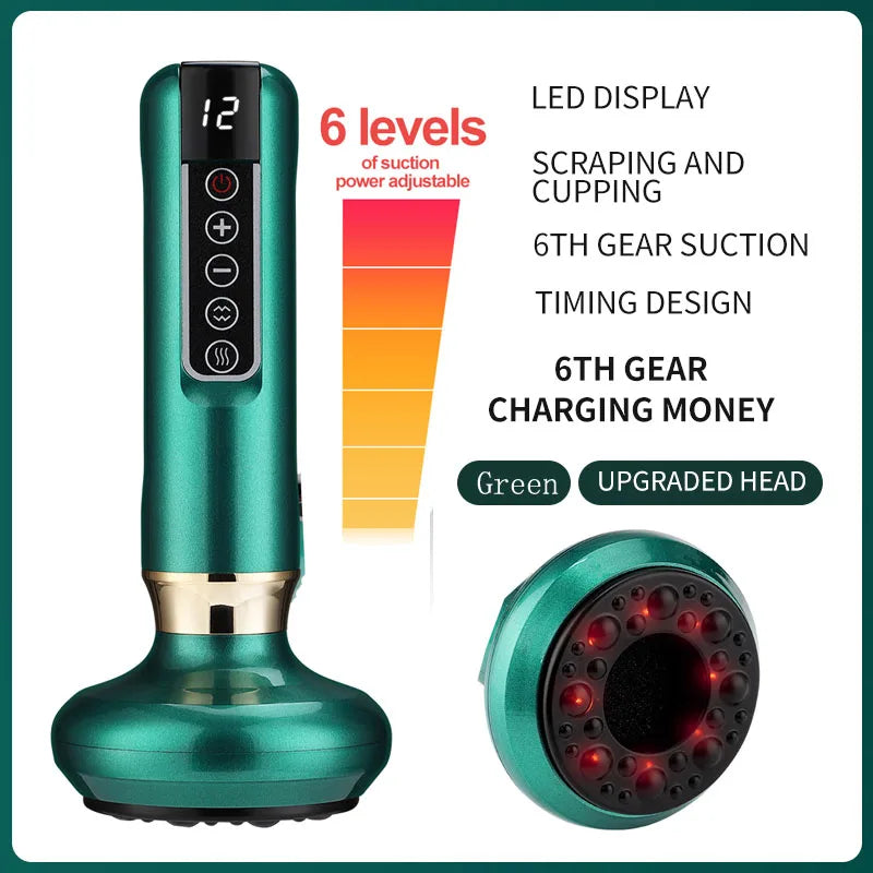 Lulupurest™ Electric Cupping & Gua Sha Massager (6/12 Gear)