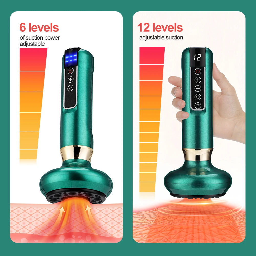 Lulupurest™ Electric Cupping & Gua Sha Massager (6/12 Gear)