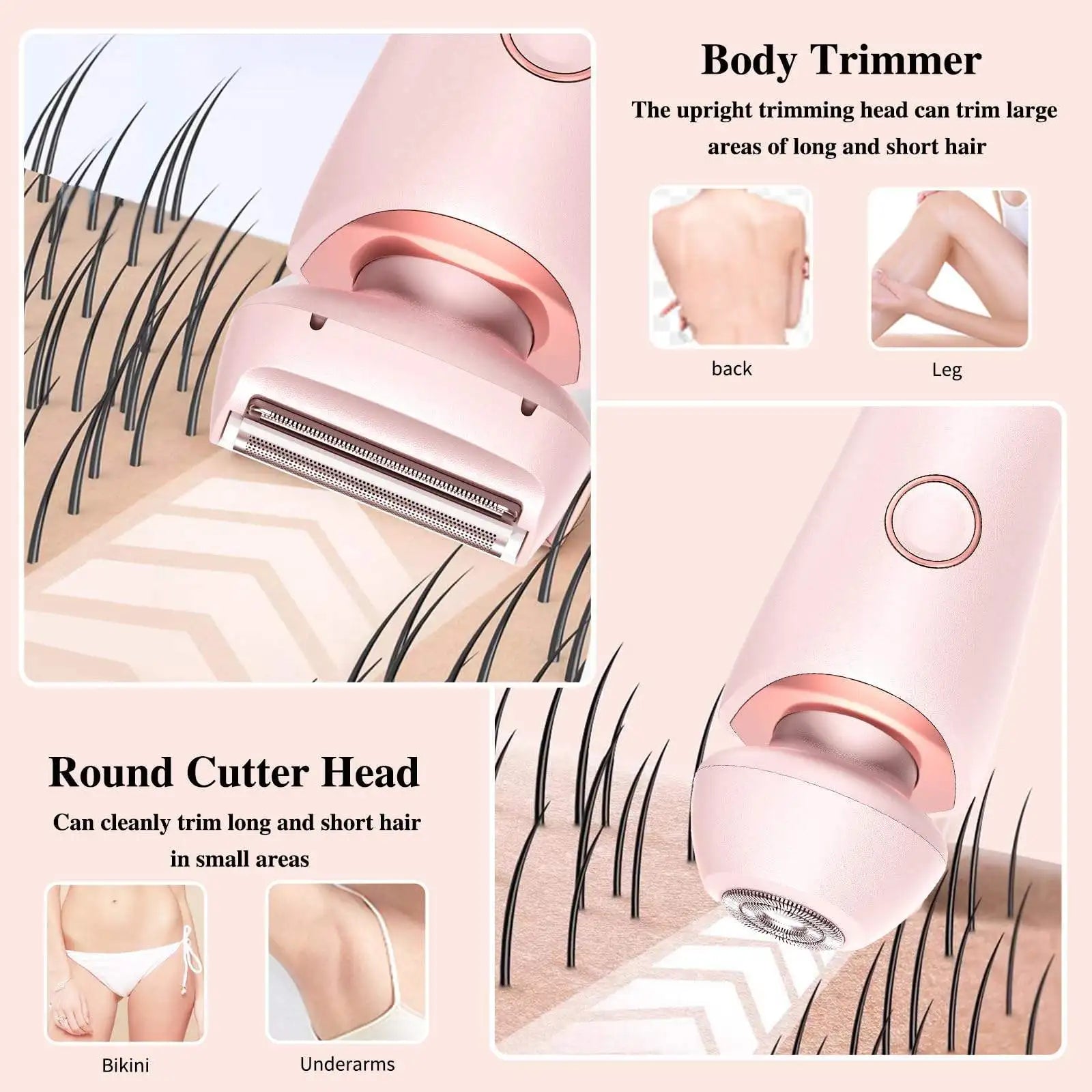 Lulupurest™ 2-in-1 Electric Razor & Bikini Trimmer for Women