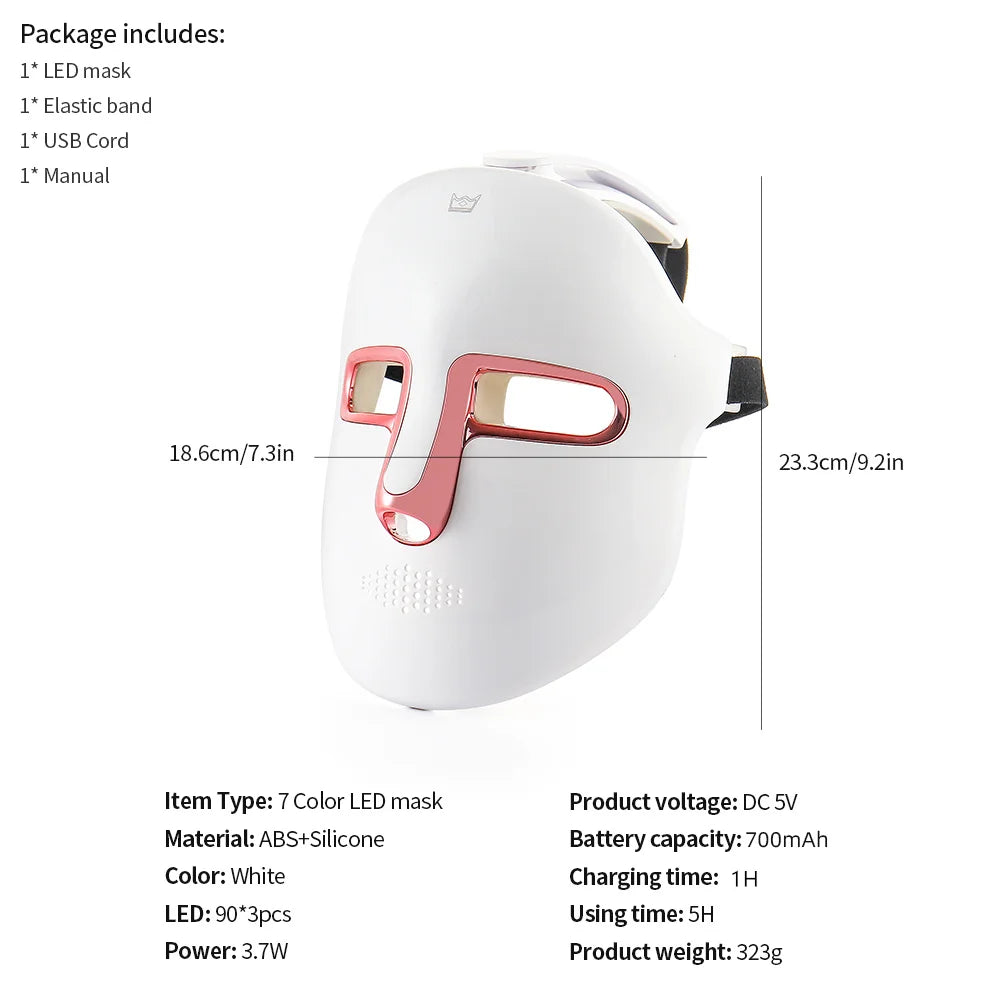 Lulupurest™ 7-Color LED Facial & Neck Mask