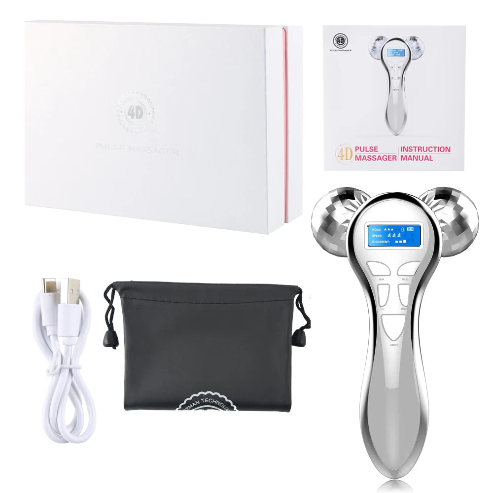 Lulupurest™ 4D EMS Microcurrent Face Massager Roller