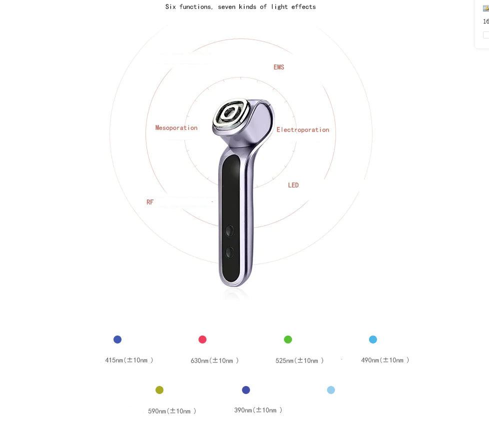 Lulupurest™ 5-in-1 LED Photon Skin Rejuvenation Device