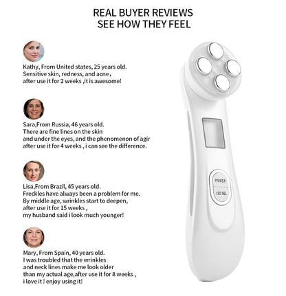 Lulupurest™ 5-in-1 RF EMS LED Photon Beauty Device