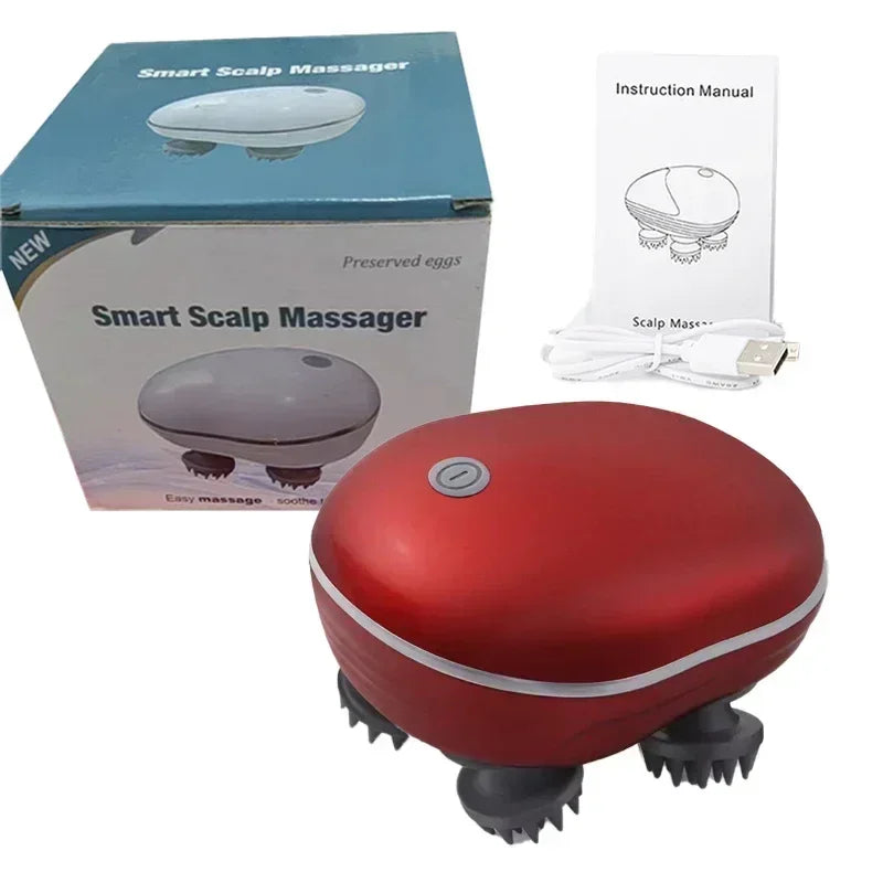 Lulupurest™ Electric Scalp &amp; Head Massager with Red Light Therapy