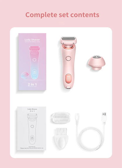 Lulupurest™ 2-in-1 Electric Razor &amp; Bikini Trimmer for Women