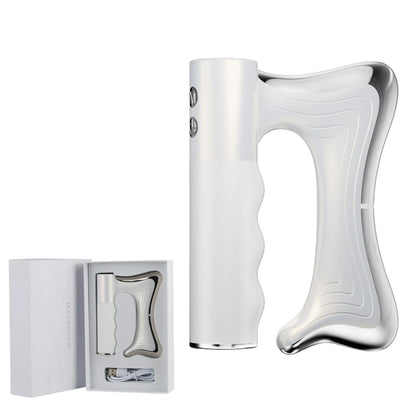 Electric Heating Fascia Knife Muscle Relaxation LCD Vibration Massager Warm Body Lifting Blade Comb Massage Tool