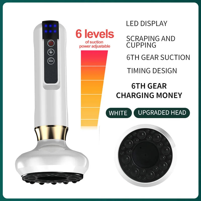 Lulupurest™ Electric Cupping &amp; Gua Sha Massager (6/12 Gear)