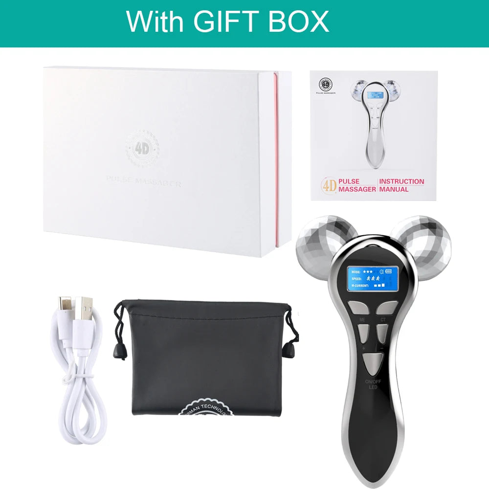 Lulupurest™ 4D EMS Microcurrent Face Massager Roller