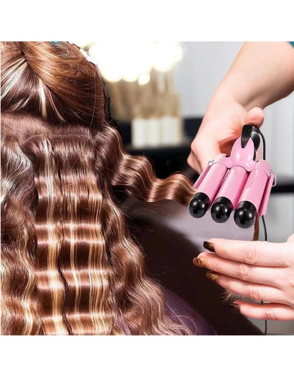 IRUIBEAUTY Professional Hair Curling Iron Ceramic Triple Barrel Hair Curler Irons  Hair Styler Hair Waver Styling Tools