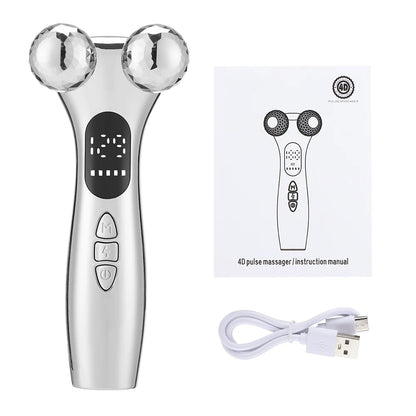 Lulupurest™ 4D Roller Facial Massager – Anti-Aging Face Lifting &amp; Contouring Tool