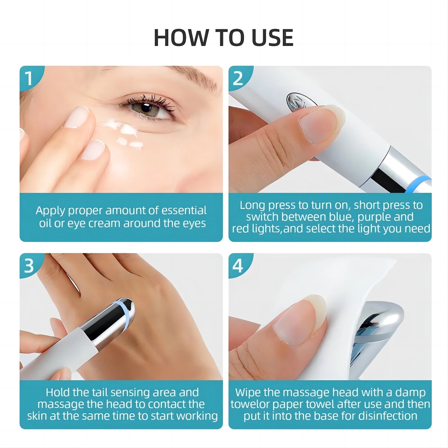 Lulupurest™ 5-in-1 Eye Beauty Device with Red Light Therapy