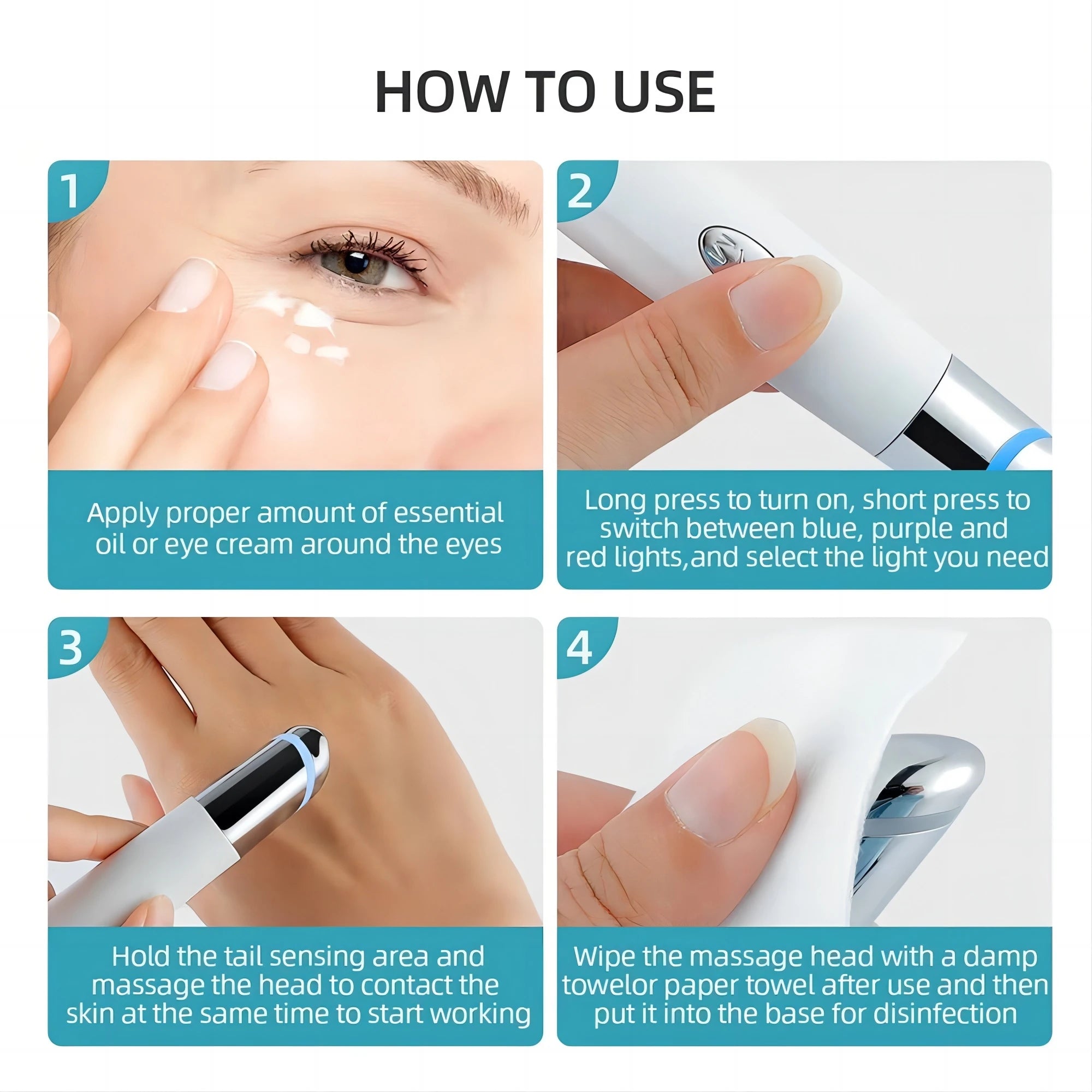 Lulupurest™ 5-in-1 Eye Beauty Device with Red Light Therapy