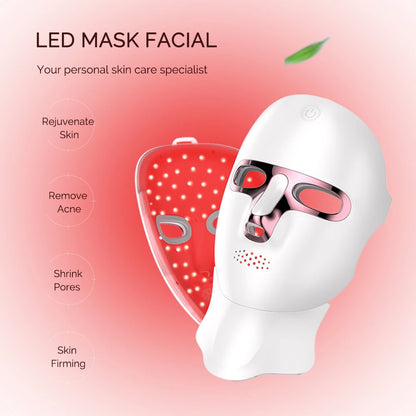 Lulupurest™ LED Face &amp; Neck Radiofrequency Light Therapy Mask