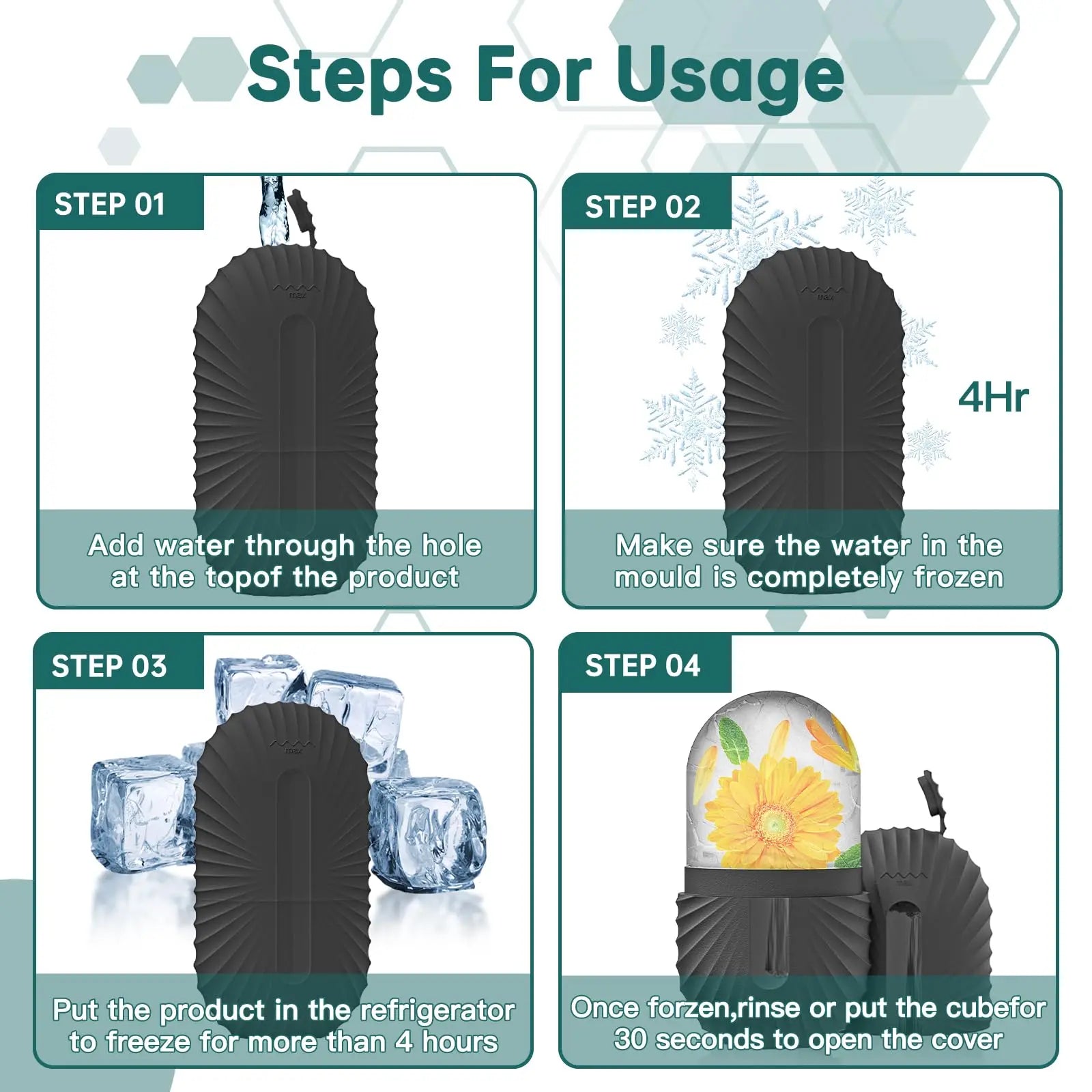 Lulupurest™ Ice Face Roller &amp; Gua Sha Set