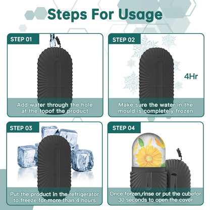 Lulupurest™ Ice Face Roller &amp; Gua Sha Set