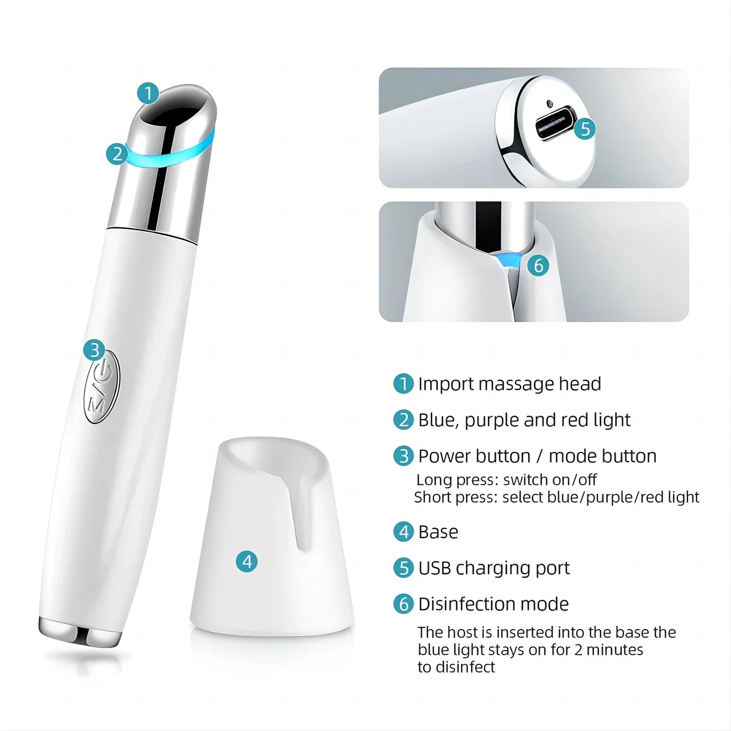 Lulupurest™ 5-in-1 Eye Beauty Device with Red Light Therapy