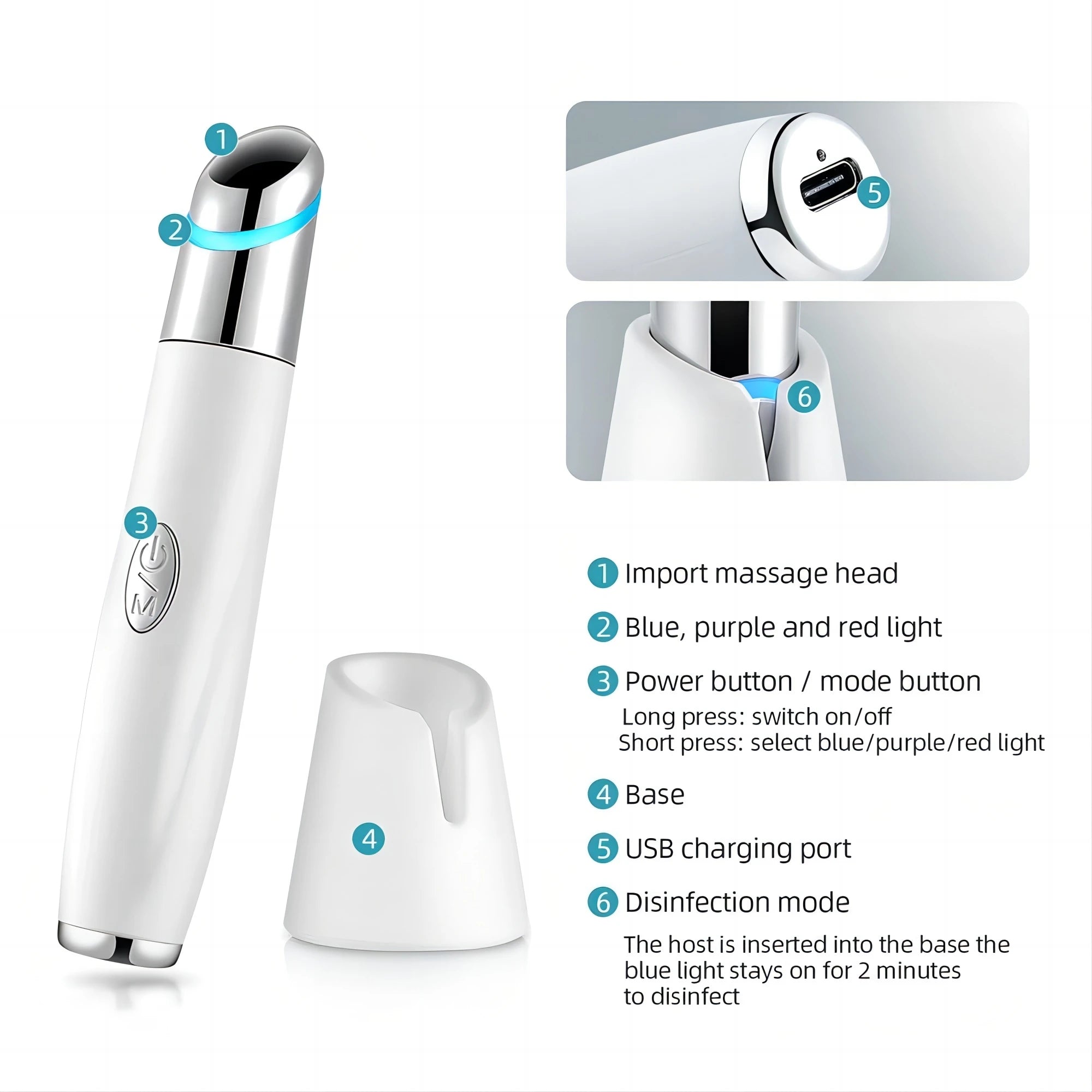 Lulupurest™ 5-in-1 Eye Beauty Device with Red Light Therapy