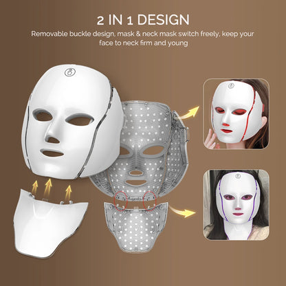 Lulupurest™ 7-Color LED Facial &amp; Neck Mask
