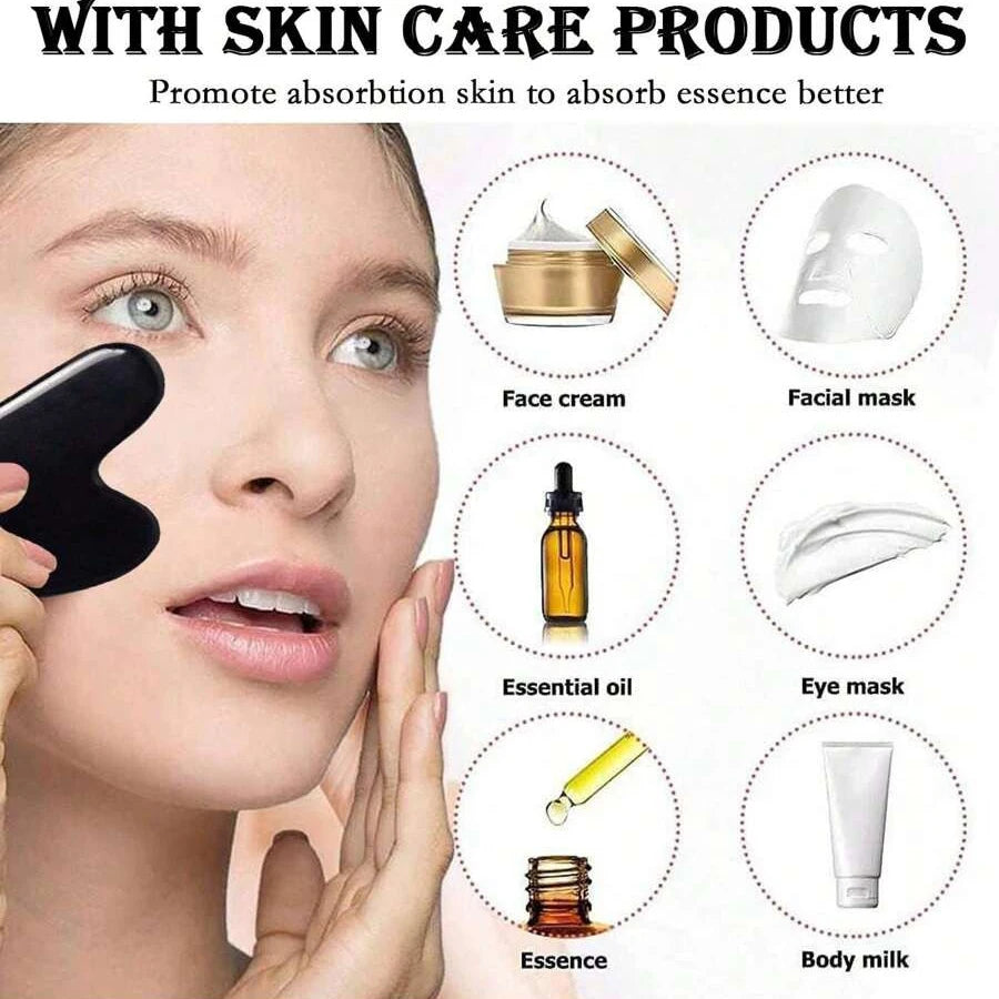 Lulupurest™ Ice Face Roller &amp; Gua Sha Set