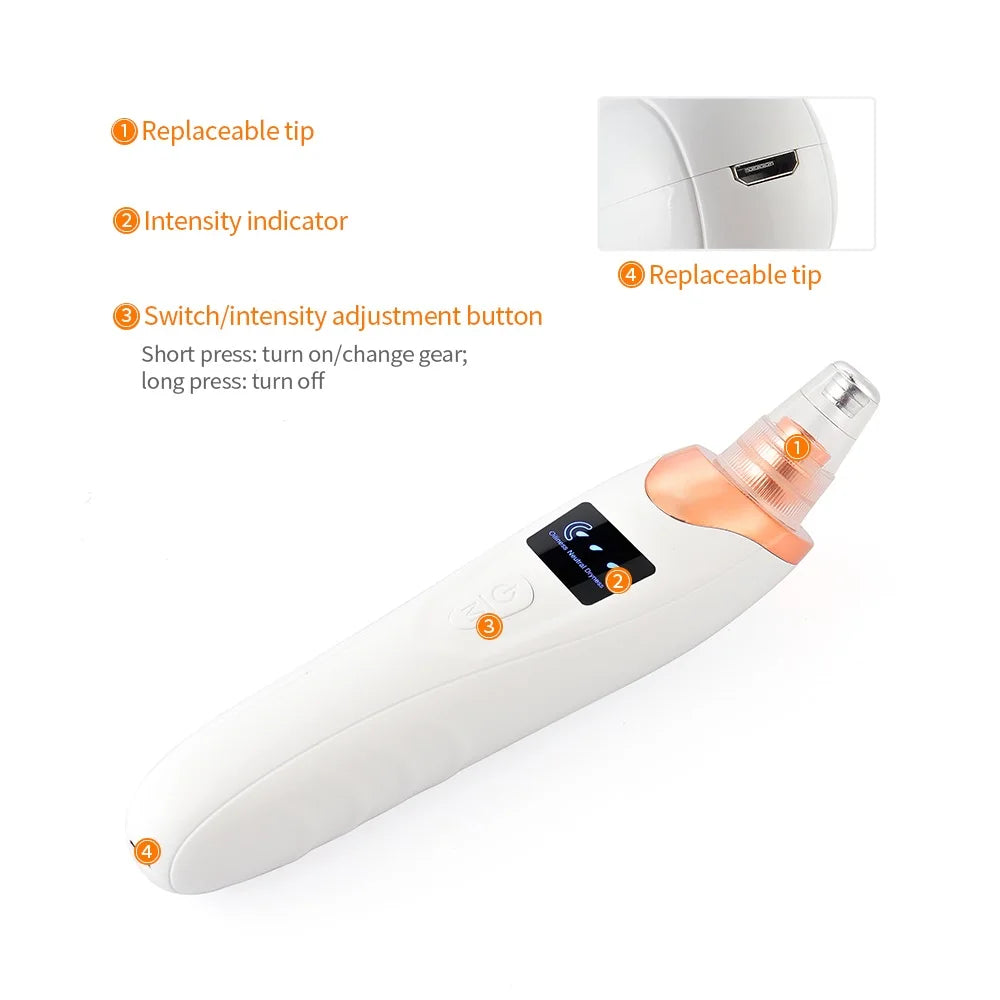 Lulupurest™ Vacuum Blackhead Remover &amp; Facial Pore Cleaner