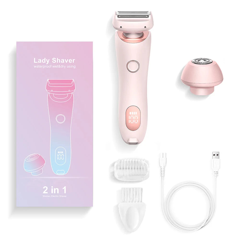 Lulupurest™ 2-in-1 Electric Razor &amp; Bikini Trimmer for Women