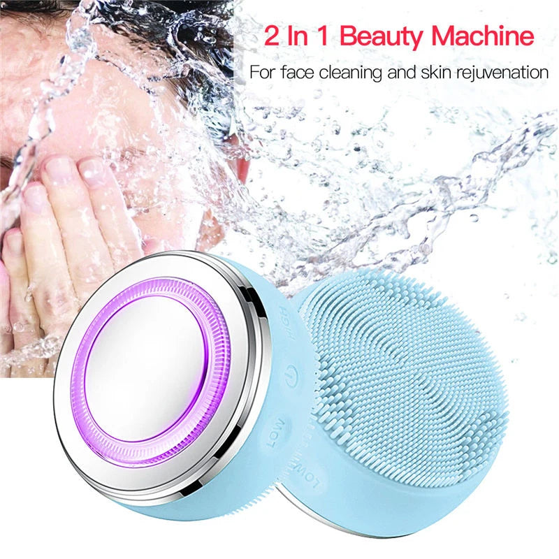 Lulupurest™ 2-in-1 LED Sonic Facial Cleansing Brush