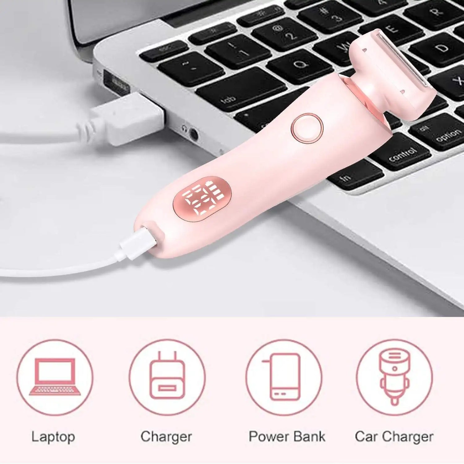 Lulupurest™ 2-in-1 Electric Razor &amp; Bikini Trimmer for Women