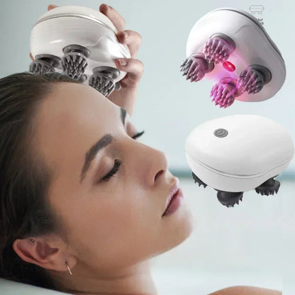 Lulupurest™ Electric Scalp &amp; Head Massager with Red Light Therapy