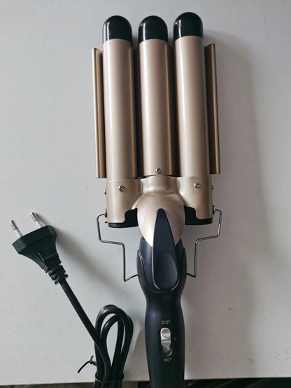 IRUIBEAUTY Professional Hair Curling Iron Ceramic Triple Barrel Hair Curler Irons  Hair Styler Hair Waver Styling Tools