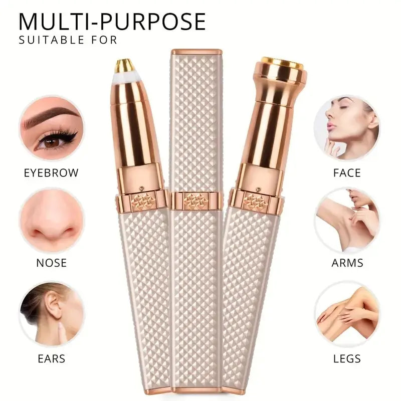 Lulupurest™ 2-in-1 Rechargeable Eyebrow &amp; Facial Hair Shaver