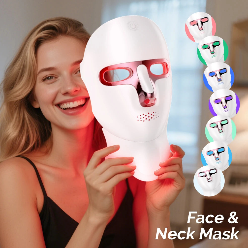 Lulupurest™ 7-Color LED Facial &amp; Neck Mask