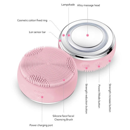 Lulupurest™ 2-in-1 LED Sonic Facial Cleansing Brush