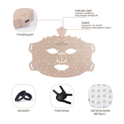 Lulupurest™ 7-Color LED Silicone Face Mask