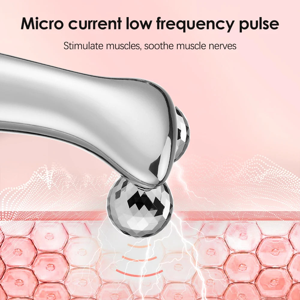 Lulupurest™ 4D Roller Facial Massager – Anti-Aging Face Lifting &amp; Contouring Tool