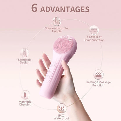 Lulupurest™ Sonic Facial Cleansing Brush