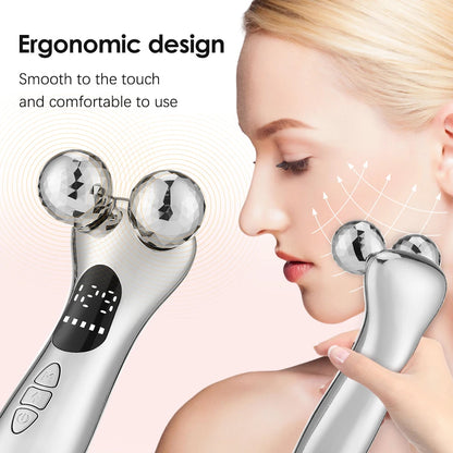 Lulupurest™ 4D Roller Facial Massager – Anti-Aging Face Lifting &amp; Contouring Tool
