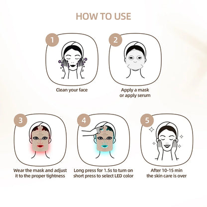 Lulupurest™ 7-Color LED Silicone Face Mask
