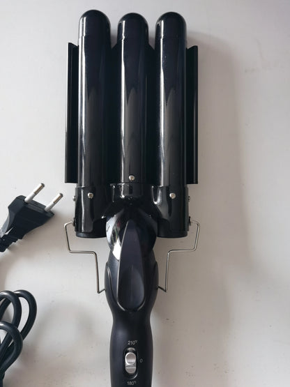 IRUIBEAUTY Professional Hair Curling Iron Ceramic Triple Barrel Hair Curler Irons  Hair Styler Hair Waver Styling Tools