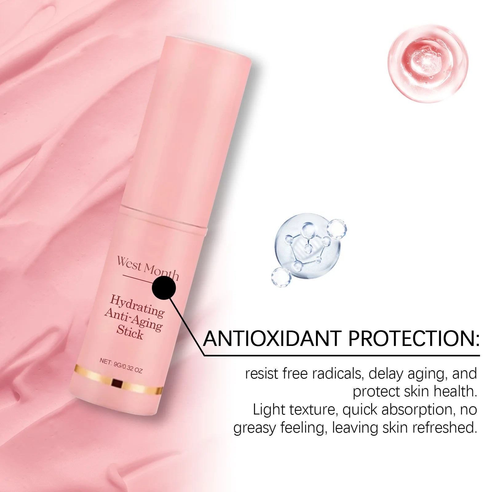 Collagen Wrinkle Removal Multi Bounce Balm Stick Instant Anti-Aging Firming Lift Brighten Facial Dull Skin Moisturizer Cosmetics