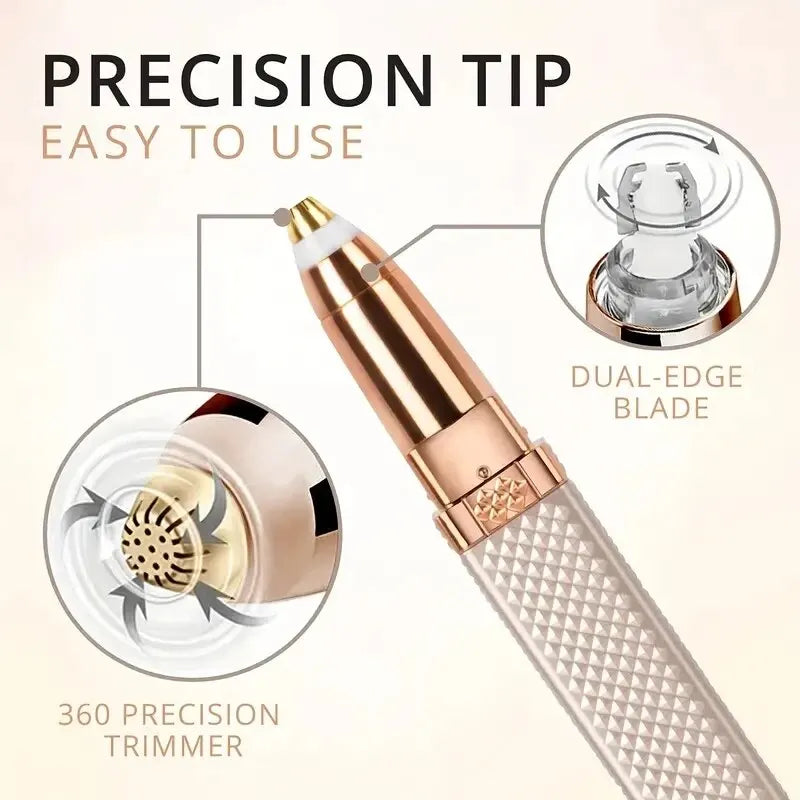 Lulupurest™ 2-in-1 Rechargeable Eyebrow &amp; Facial Hair Shaver