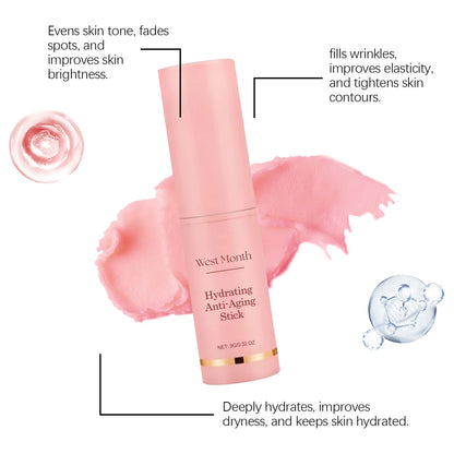 Collagen Wrinkle Removal Multi Bounce Balm Stick Instant Anti-Aging Firming Lift Brighten Facial Dull Skin Moisturizer Cosmetics